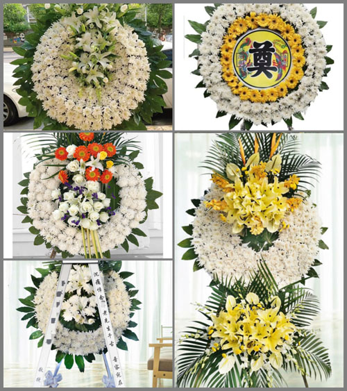 山东泰安岱岳区范镇上埠东村花圈速递